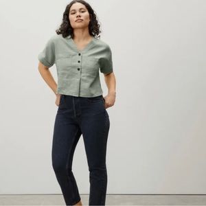 Everlane The Linen Utility shirt